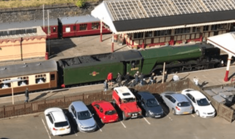 The Flying Scotsman Arrives in Bury